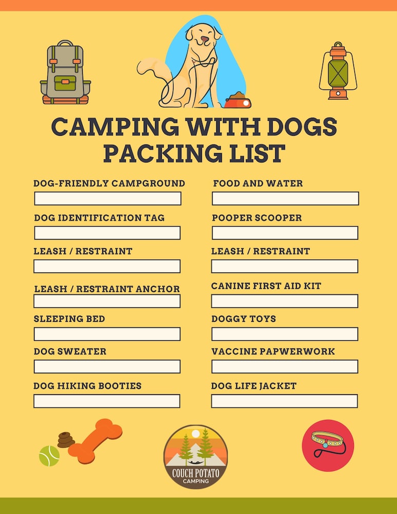 The Complete Guide to Camping With Dogs – Couch Potato Camping
