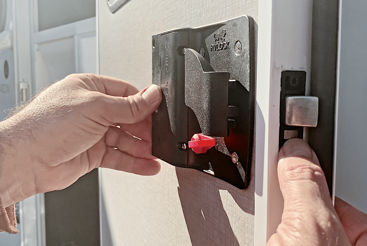 RV Entry Door Lock Replacement On A Travel Trailer Couch Potato Camping