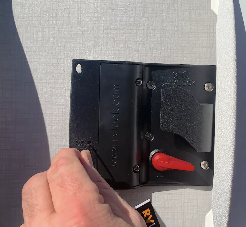 RV Lock Installation Step 8