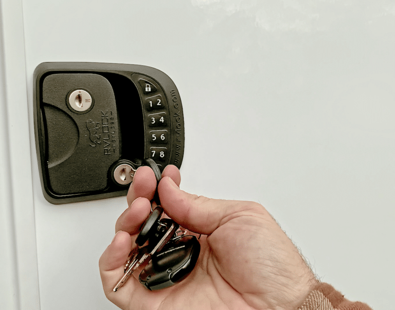 RV Entry Door Lock Replacement On A Travel Trailer Couch Potato Camping