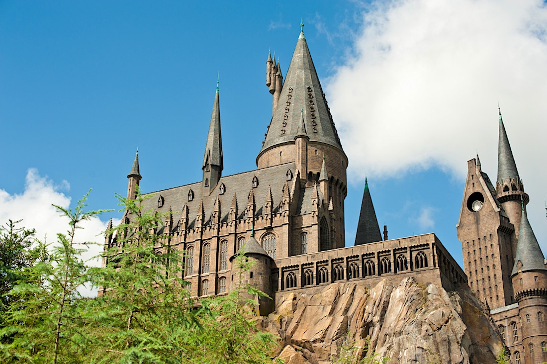 castle in Harry Potter land at Universal Orlando
