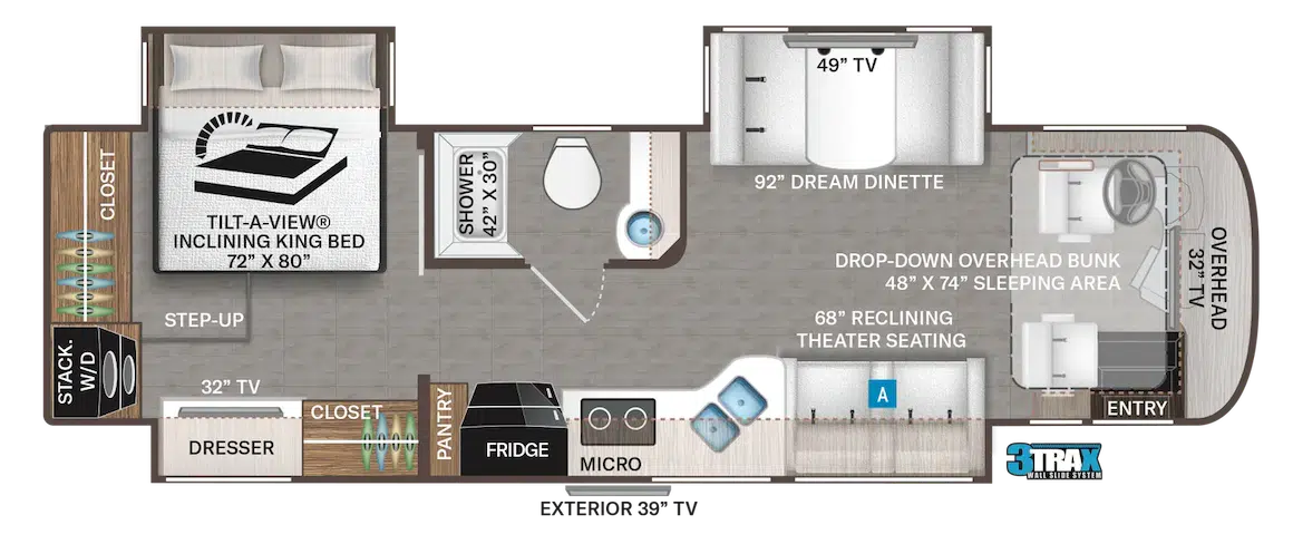 2023 Thor Aria 3401 Floor Plan