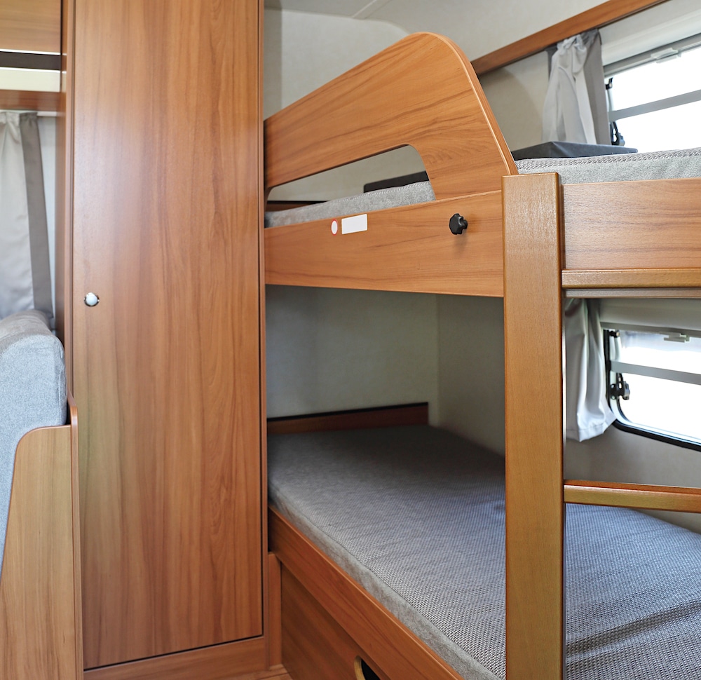 RV With Bunk Beds and Windows