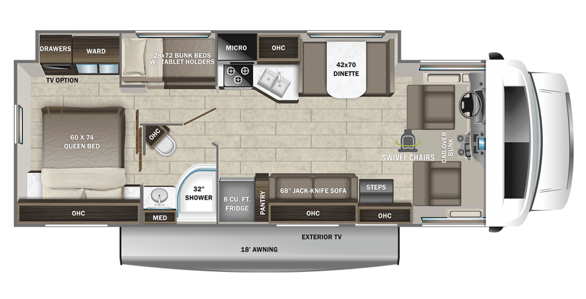 Best Picks for Class C RVs With Bunk Beds for 2023 - Couch Potato Camping