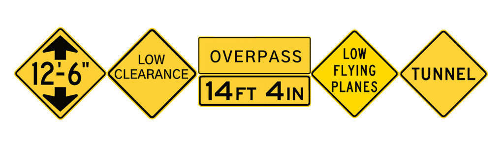 Low Clearance Traffic Signs