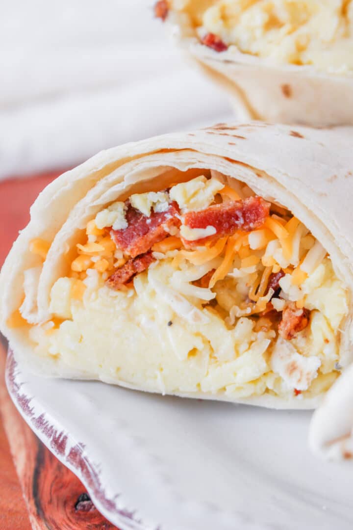 Bacon Egg and Cheese Burritos Couch Potato Camping
