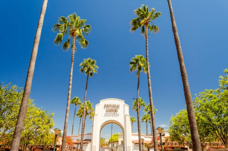 entrance to Universal Studios Hollywood