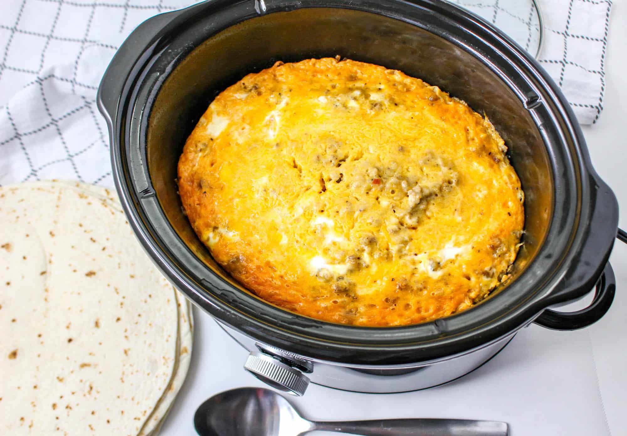 Slow Cooker Breakfast Burritos Couch Potato Camping