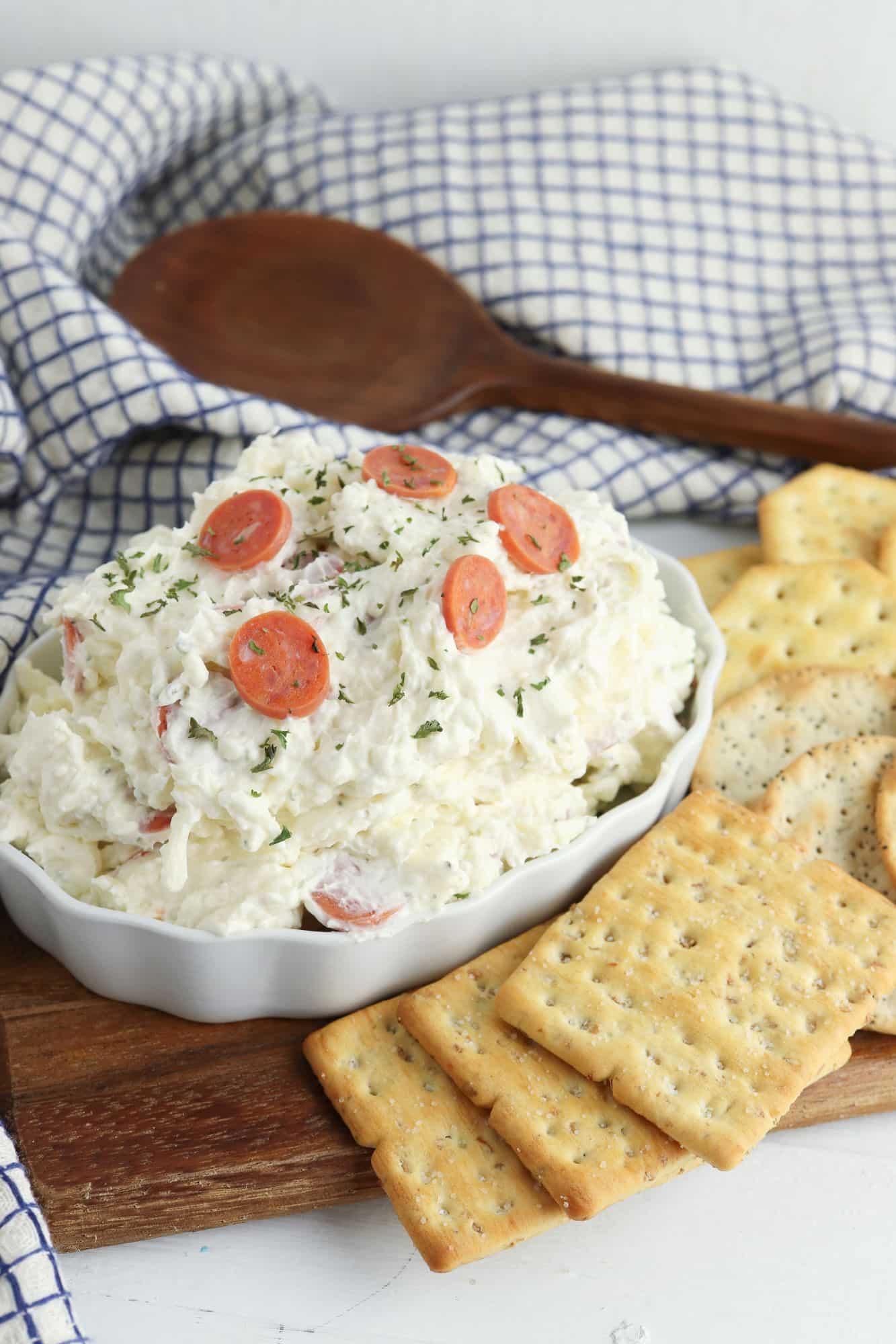 Incredibly Easy Pepperoni Dip Recipe (Just 2 Steps!) Couch Potato Camping