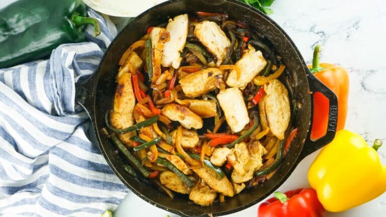 Cast Iron Skillet Chicken Fajitas