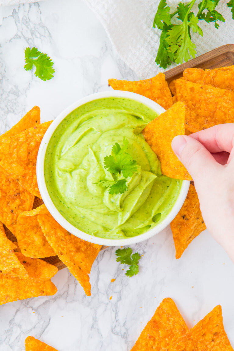 Creamy Avocado Cilantro Dipping Sauce (and Dressing!)