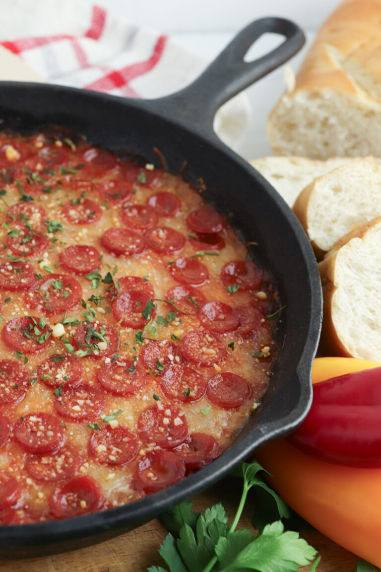 Hot and Cheesy Baked Pizza Dip